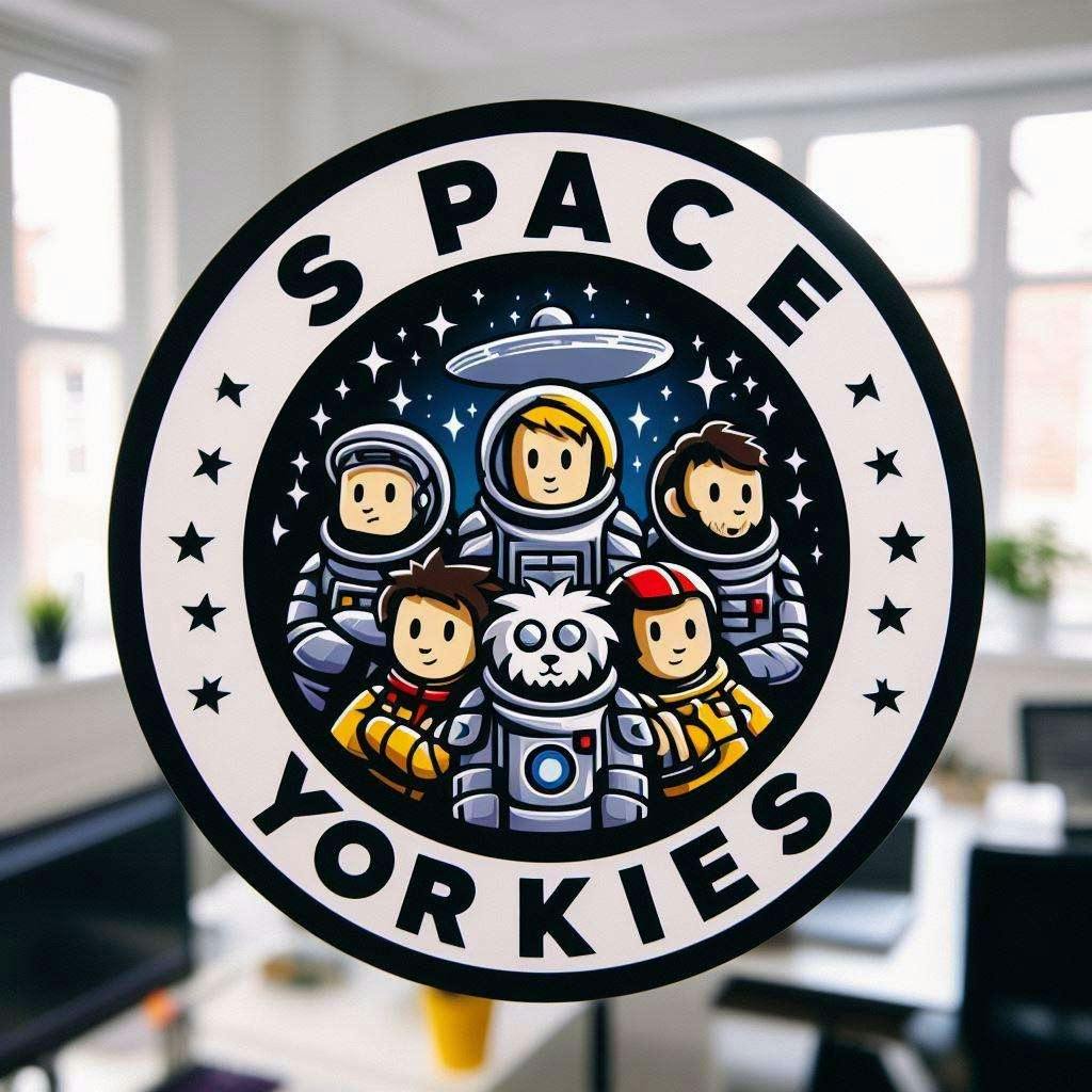 Space Yorkies Splash Logo